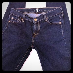 7 For All Mankind “The Skinny” jeans size 25